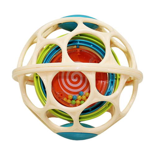 Twfbrm Baby Rattle Balls, BPA-Free Teething Sensory Toys with 360°Rotatable Rattles, Easy to Clean Infant Chew Toys Easy-Grasp Rattle Toys Interactive Toddler Toys for 0-36 Months Newborns Babies
