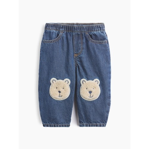 Baby Brannan Bear Patch Pull-On Jeans