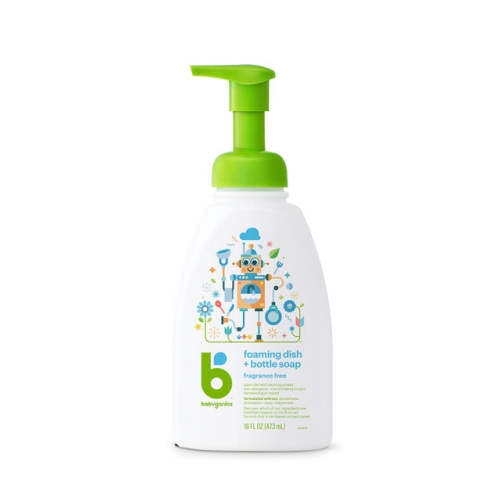 Babyganics Foaming Dish & Bottle Soap, Fragrance Free, 16oz