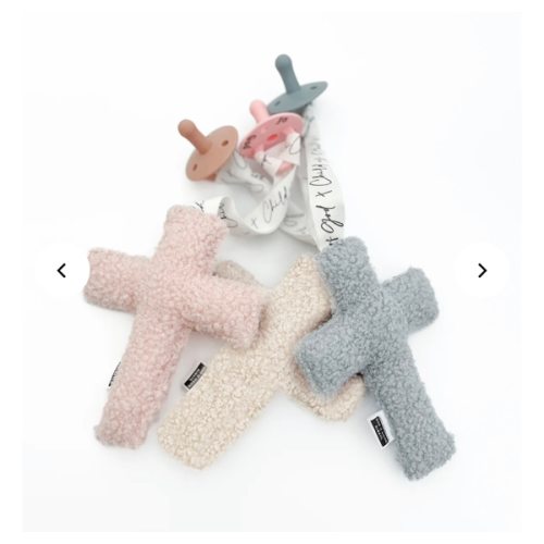 Pacifier Cross Lovey – OUR HOUSE ABOVE