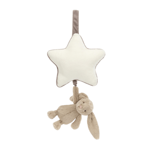 JELLYCAT Bashful Beige Bunny Musical Pull