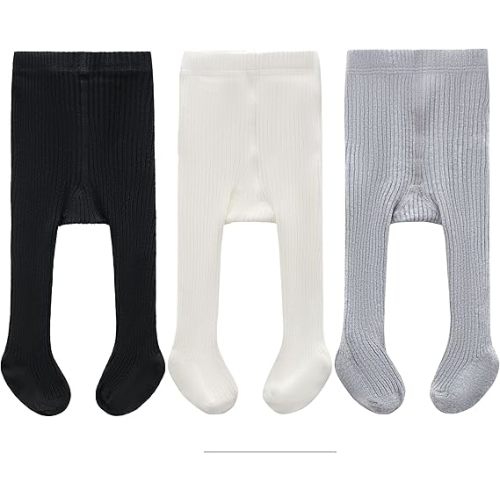 CECORC Baby Girls Tights Toddler Cable Knit Leggings Thick Cotton Infant Stockings Pantyhose 1-10T