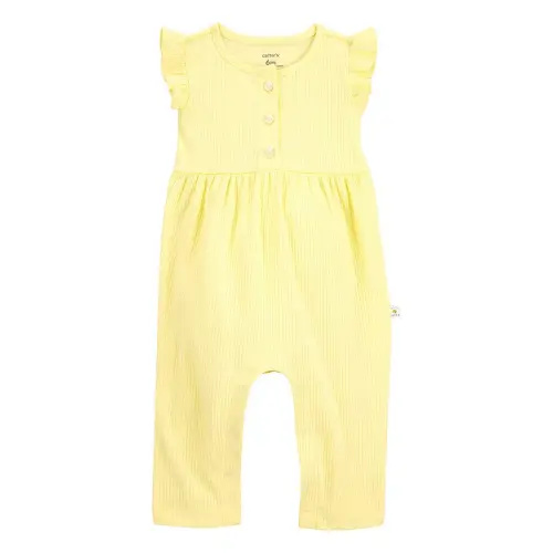 Baby Girl Carter's Flutter Sleeve Jumpsuit