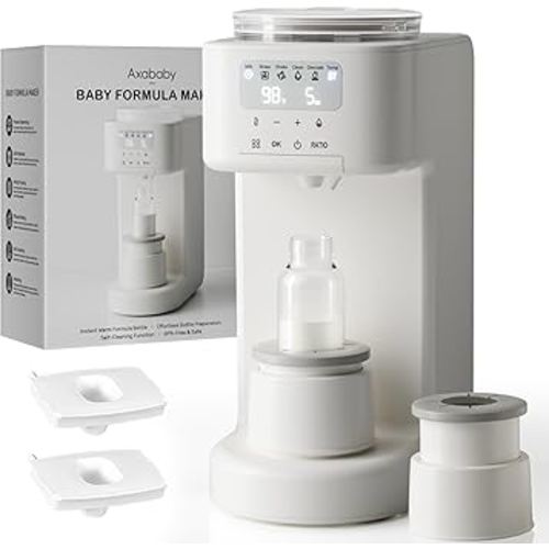 Advanced Baby Formula Dispenser with Automatic Mix & Clean, Fast Formula Maker with Accurate Sensors, Instant Warm Water, Moisture-Proof Design, Fits Most Bottles & Formula, Dishwasher-Safe