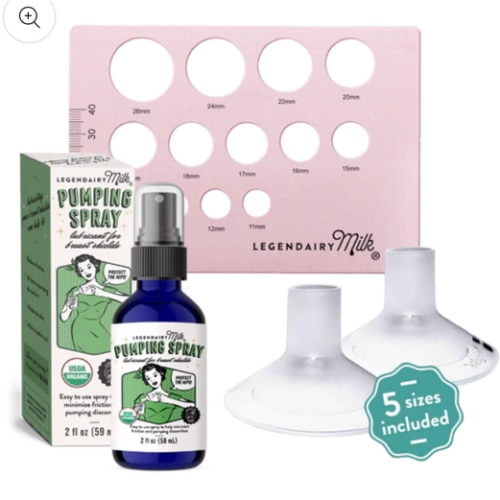 Flange Sizing Kit | Silicone Inserts | Nipple Ruler | Pumping Spray – Legendairy Milk