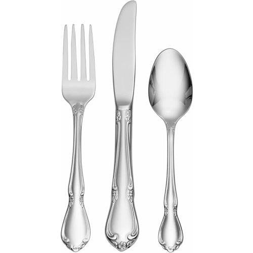 Oneida 2610003IL20 Chateau 3 Piece Child and Baby Flatware Set