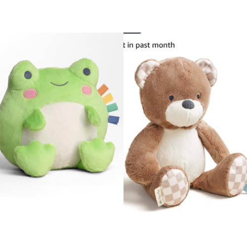 Itzy Ritzy Sweetie Snuggles Plush Stuffed Animal - Bear or Frog
