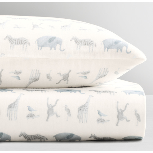 Animal Parade Ultra-Fine Organic Cotton Crib Fitted Sheet | RH Baby & Child