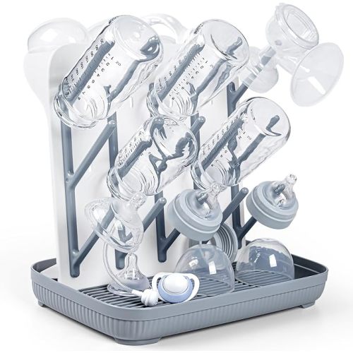 Termichy Baby Bottle Drying Rack：Large Vertical Space Saver for Countertop