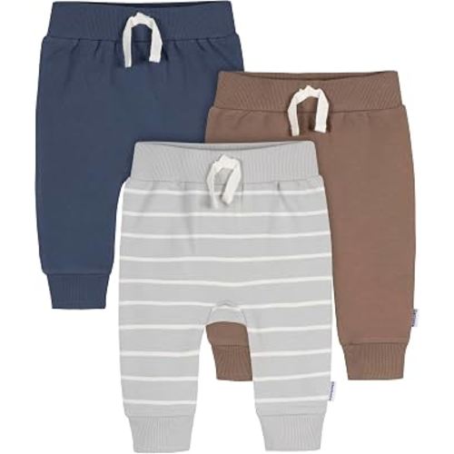 Gerber Baby & Toddler Boys 3-Pack Jogger Pants