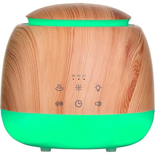 White Noise Machine and Aromatherapy Essential Oil Diffuser,with 7-Color Lights,10 Soothing Sounds, 2 Night Light,3 Timer and Waterless Auto Shut Off Sleep Sound Machine