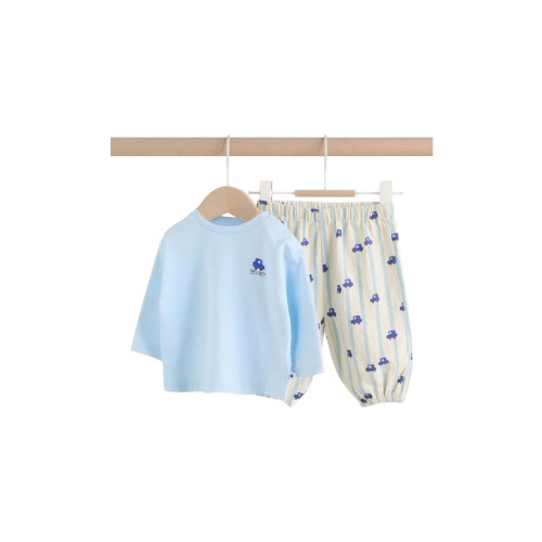 Car Long Sleeve T-Shirt & Pants Set, 6-9M
