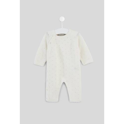 Combinaison longue en pointelle contenant de la laine