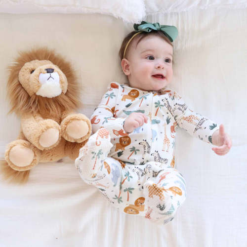 Safari Snuggles One-Piece Footie | Caden Lane