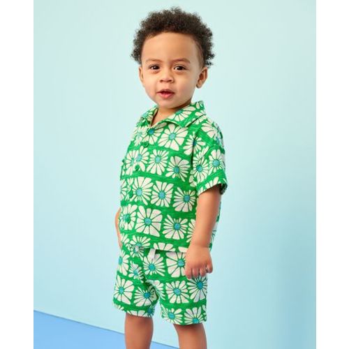 Baby Button Up Shirt & Shorts Set