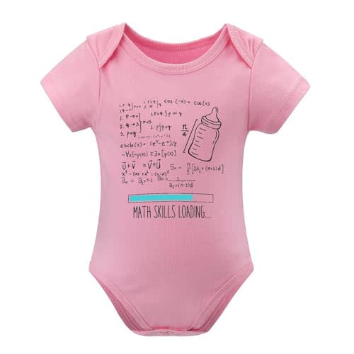 Math Skills Loading Bodysuits for Baby Funny Infant Girl Boy Romper Newborn Clothes
