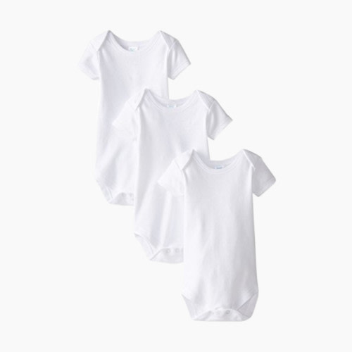 Spasilk Unisex Short Sleeve Bodysuit (3 Pack) - Newborn