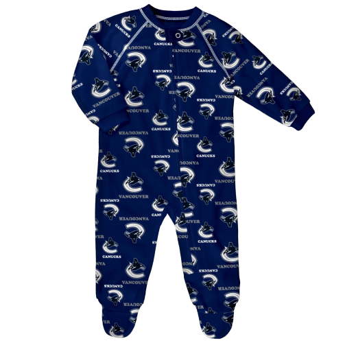 Newborn Vancouver Canucks Logo Print Raglan Romper - Size 3-6 Months - Walmart.ca
