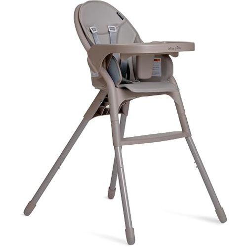 Dream On Me Chomper Champ 2-in-1 Highchair in Cloud Gray