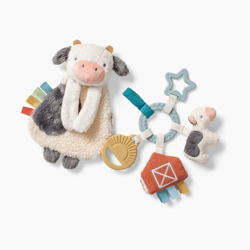 Itzy Ritzy Plush Lovey & Teething Activity Toy Gift Set - Farm