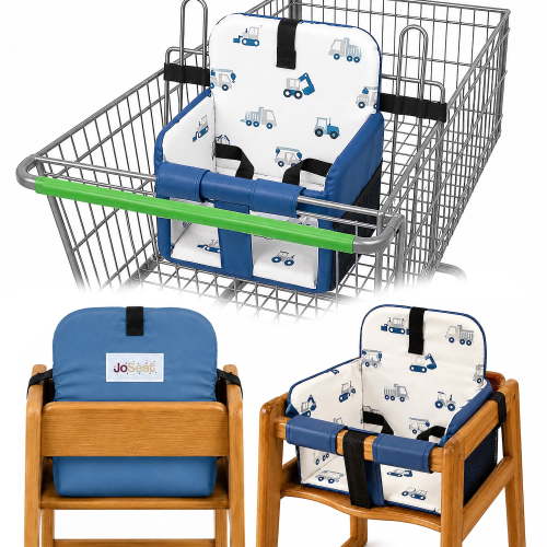 Shopping Cart Seat Cover for Baby, Trucks | High Chair & Grocery Cart Seat Protector, Machine Washable Reusable Cart Liner & Swing Insert, Unisex, Soft, Portable