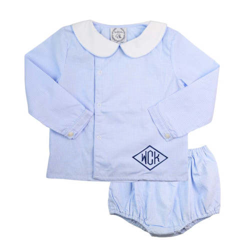 The Bella Bean | Light Blue Long Sleeve Bloomer Outfit Set