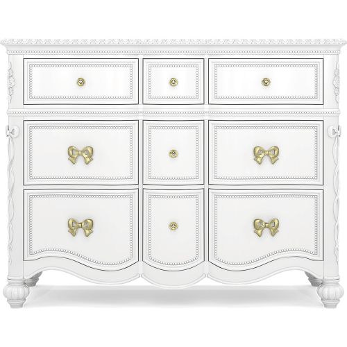 Disney Princess Sparkle White 9 Drawer Dresser | Rooms to Go