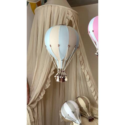Pastel Blue Hot Air Balloon Decor: Nursery Baby Shower Decoration