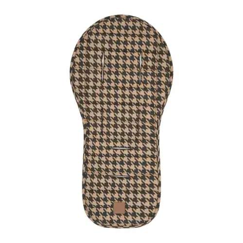 Black Houndstooth Universal Linen Pram Liner