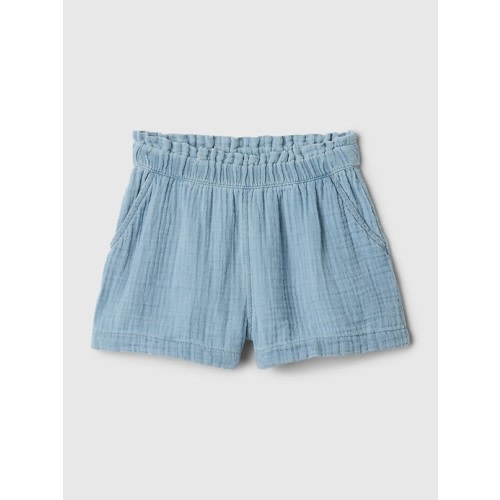 babyGap Crinkle Gauze Pull-On Shorts in light wash