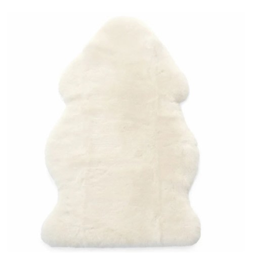 Sheepskin Rug for Babies, 100% Natural, Shorn Lambskin Wool, 2 x 3 Feet, Ivory