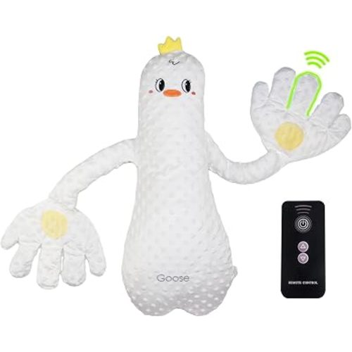 Cute Cartoon Animal White Goose Plush Stuffed Doll Palm Hug Patting Toy for Birthday Gift Party Decors