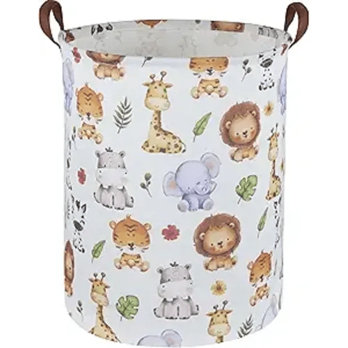 Kids Laundry Hamper,Baby Laundry Basket Animal Storage Baskets for Kids Room Decor,Nursery Hamper,Bedroom,Toy Organizer,(Cute Animal)