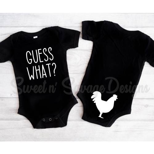 Guess What Chicken Butt Onesie®, Baby Shower Gift, Funny Baby Shirt, Funny baby gifts, Unisex Gift, Funny Onesie®