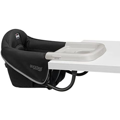 Chicco QuickSeat Hook-On Chair, Graphite , 17x8x13.5 Inch (Pack of 1)