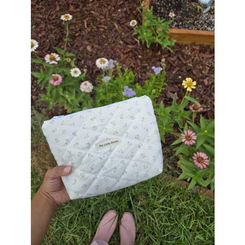 Quilted makeup bag | Cosmetic bag handmade