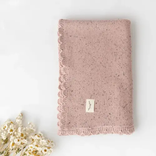 Tiny Blessings Heirloom Knit Blanket - Dusk | Baby Bunting AU
