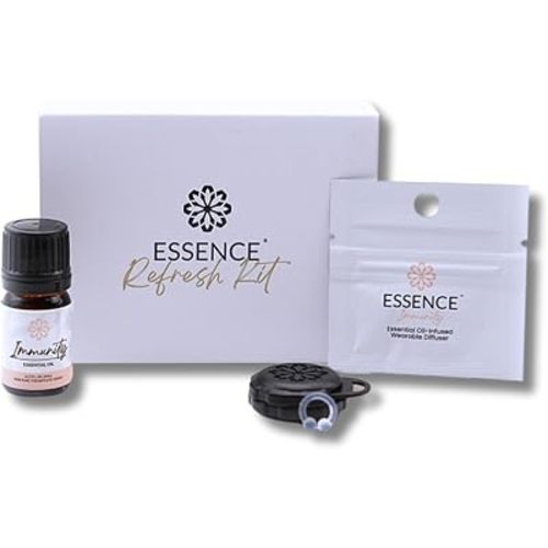 Essence Essential Oil Nasal Diffuser Nose Ring, Silicone, Immunity Blend