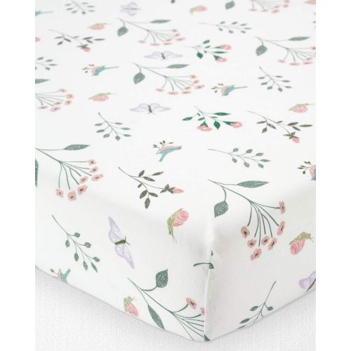 Baby Girl Organic Cotton Standard Crib Sheet - Little Planet | Carter's