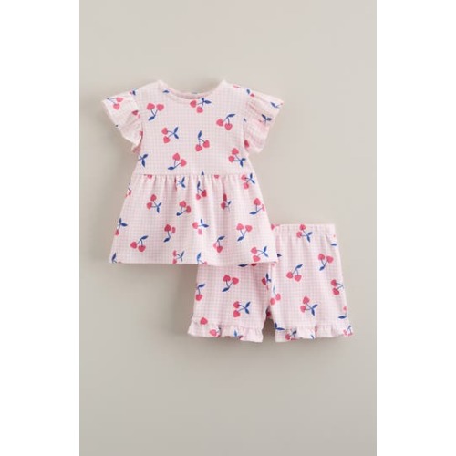 Flutter Cotton T-Shirt & Shorts Set, 18M