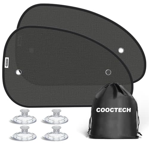 2026 New Upgrade Car Window Shades for Side Window 25"X15"(2 Pack),Car Window Shade for Baby Suction Cup,Sun Shade Side Window Can Blocks 99.98% UVR