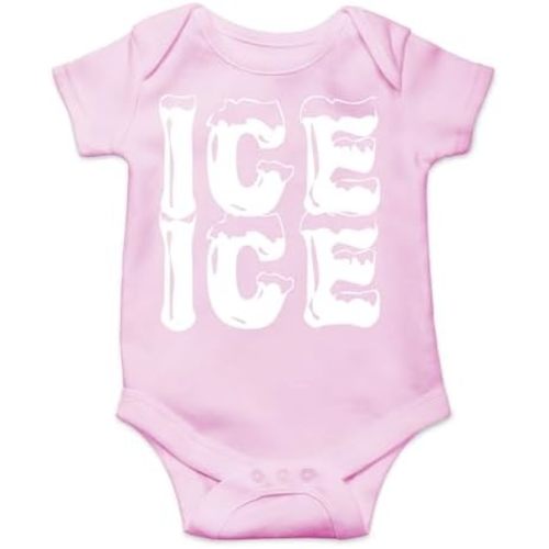 AW Fashions Ice Ice Baby Bodysuit Cute Newborn Baby Girl or Boy Clothes Adorable Infant Romper Outfit