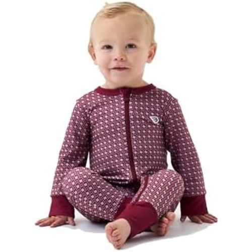 Burlebo Baby Zip Up – Soft Performance Fabric with Fold-Over Cuffs