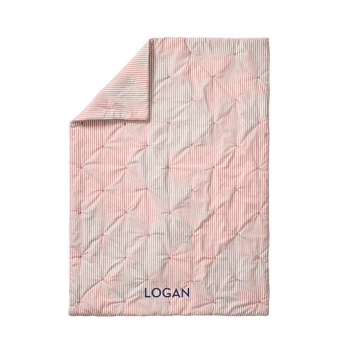 Chris Loves Julia Yarn-Dyed Stripe Baby Quilt | Pottery Barn Kids