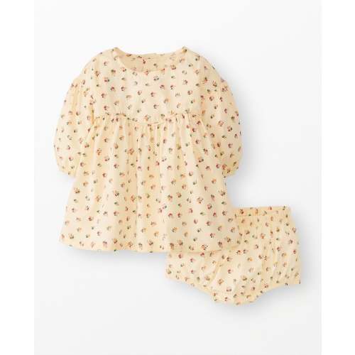 Baby Long Sleeve Poplin Dress & Bloomers Set | Hanna Andersson