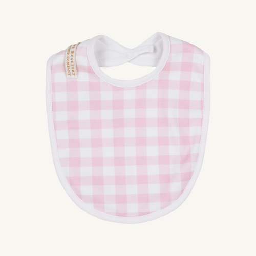 Bib - Palm Beach Pink Gingham & Worth Avenue White