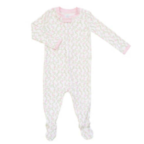 Rosy Trellis | Footie – Baby Dunn