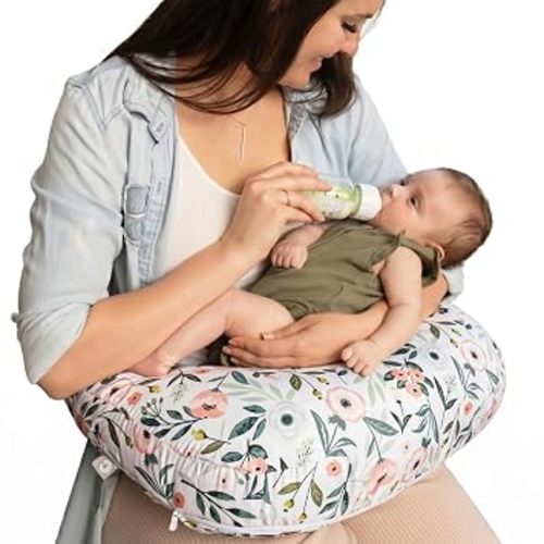 Boppy Nursing Pillow, Safe Ergonomic Breastfeeding & Baby Feeding Support
