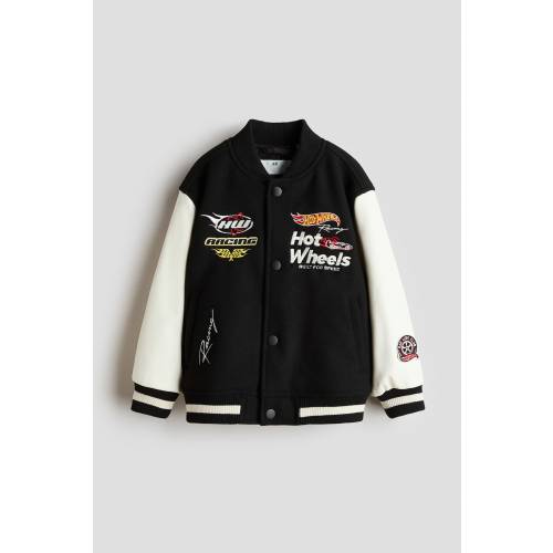 MOTIF-DETAIL BASEBALL JACKET