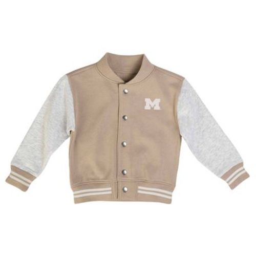 NCAA Michigan Wolverines Toddler Boys' Tan Zip Up Jacket